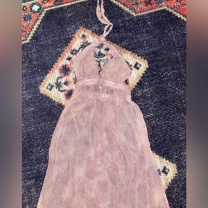 LoveShackFancy Sheer Halter Dress